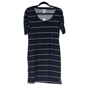 White House Black Market Dress Size Small‎ Dashing Stripe Black With Pockets
